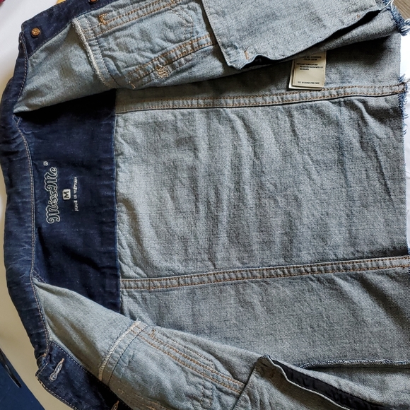 Miss Me Denim Raw Hem Jacket Size M - Picture 5 of 7